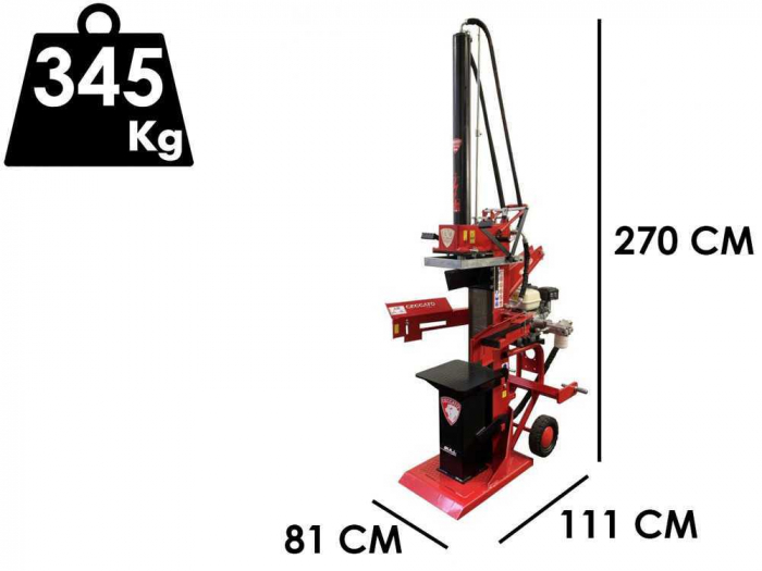 Despicator de lemne, pe benzina, 510 - 1100 cm, Ceccato Olindo, SPL13H [2]