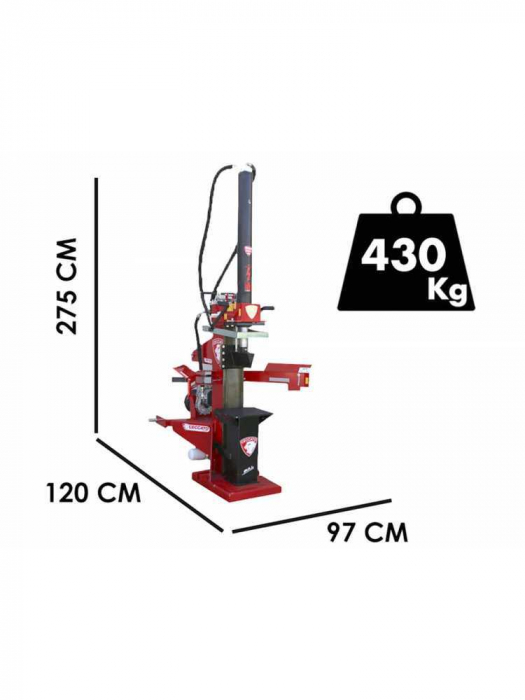 Despicator de lemne, necesar tractor 30-50 CP, 510 - 1100 cm, Ceccato Olindo, SPLT25 [3]