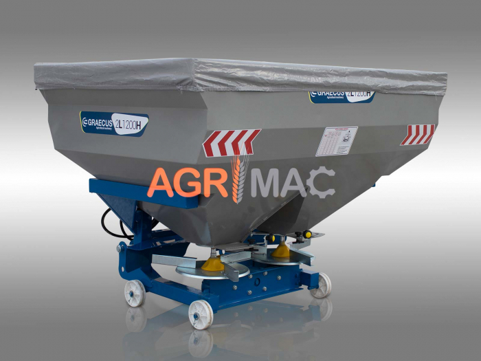 Distribuitor îngrășăminte cu 2 discuri și sărăriță hidraulică 2L1200H – 1200L, 18-20m [5]