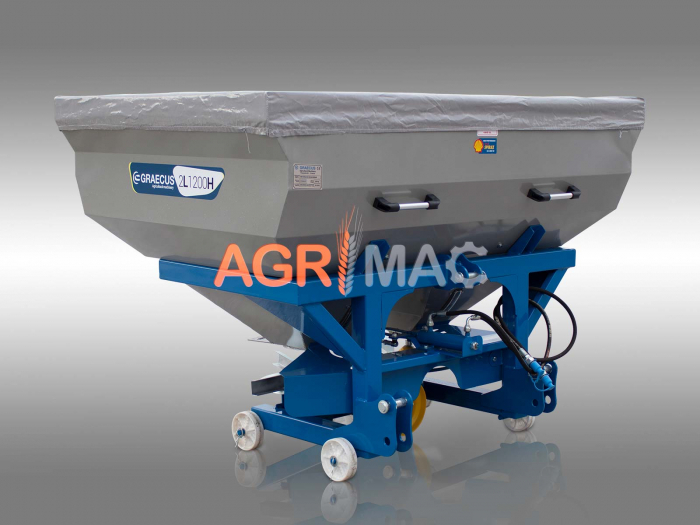Distribuitor îngrășăminte cu 2 discuri și sărăriță hidraulică 2L1200H – 1200L, 18-20m [8]