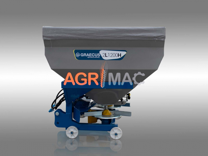 Distribuitor îngrășăminte cu 2 discuri și sărăriță hidraulică 2L1200H – 1200L, 18-20m [3]