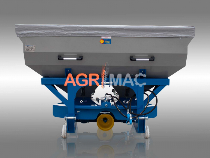 Distribuitor îngrășăminte cu 2 discuri și sărăriță hidraulică 2L1200H – 1200L, 18-20m [7]