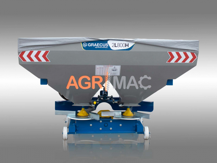Distribuitor de îngrășăminte cu 2 discuri și sărăriță hidraulică 2L800H – 800L, 18-20m [8]