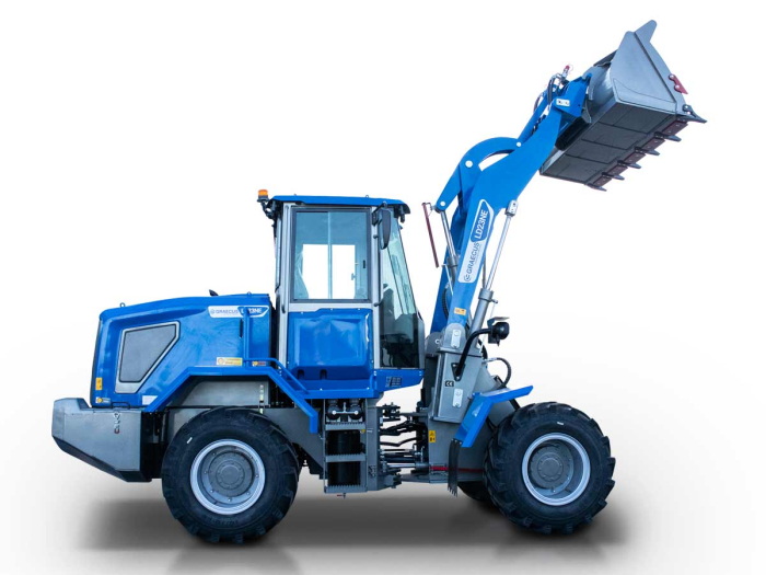 LD23 Cab – Încărcător frontal articulat 4×4, motor 75 CP, cabină climatizată, 2300 kg sarcină, cupă 2050 mm [5]