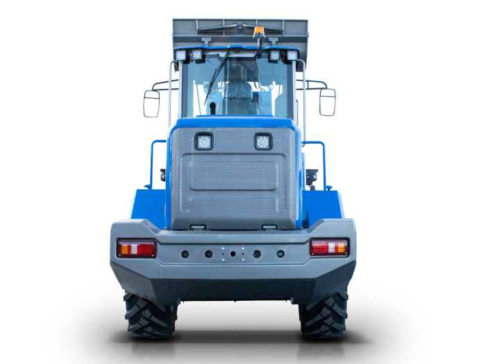 LD23 Cab – Încărcător frontal articulat 4×4, motor 75 CP, cabină climatizată, 2300 kg sarcină, cupă 2050 mm [14]