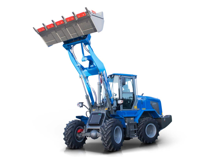 LD23 Cab – Încărcător frontal articulat 4×4, motor 75 CP, cabină climatizată, 2300 kg sarcină, cupă 2050 mm [9]