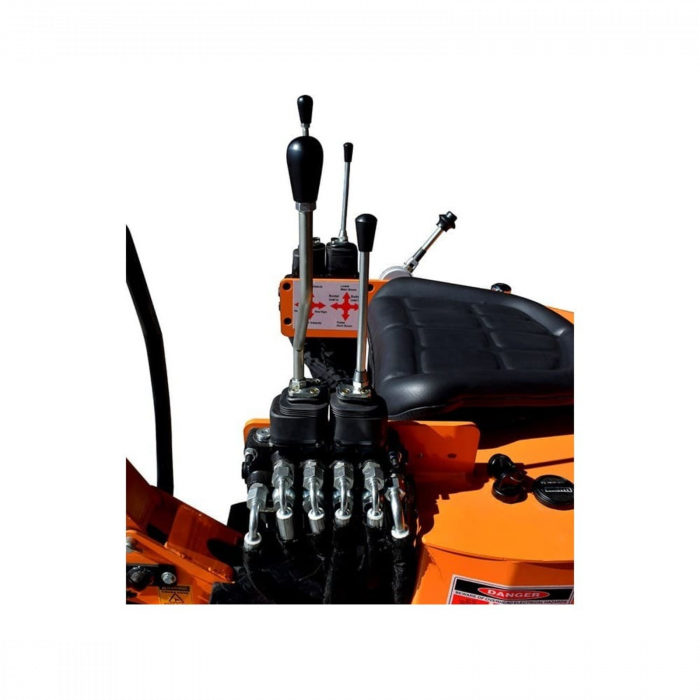 Miniexcavator Zeppelin – 13.5 CP, motor Briggs & Stratton, cupă 20 cm [5]