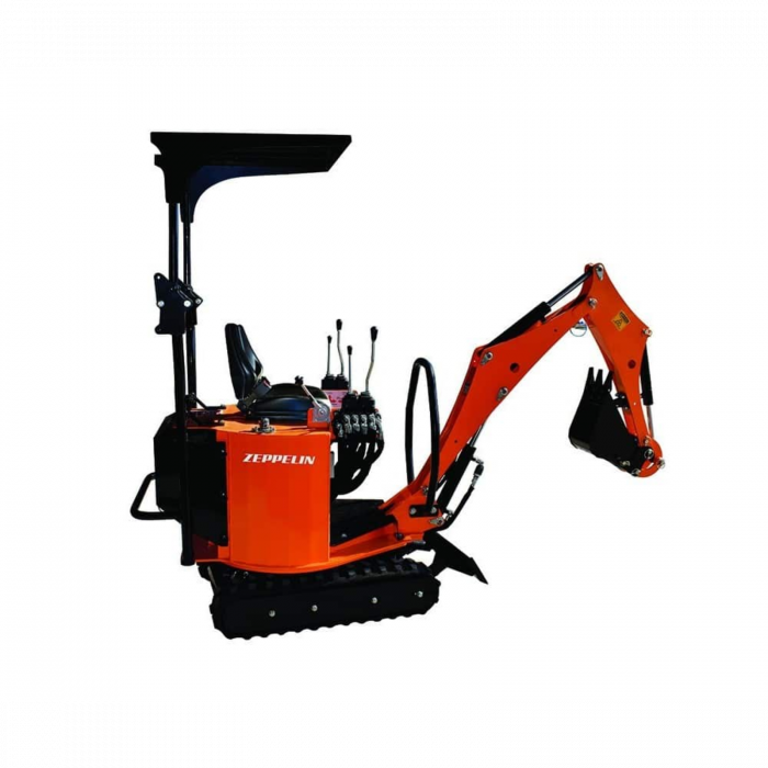 Miniexcavator Zeppelin – 13.5 CP, motor Briggs & Stratton, cupă 20 cm [3]