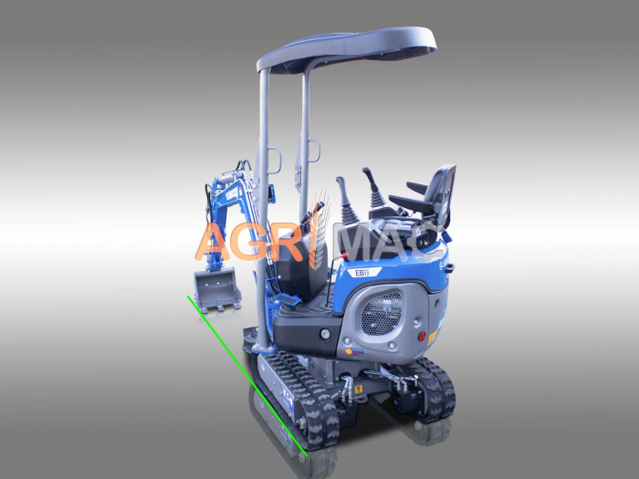 Miniexcavator EB12 14 CP Motor KUBOTA D722 3 cilindrii Diesel [10]