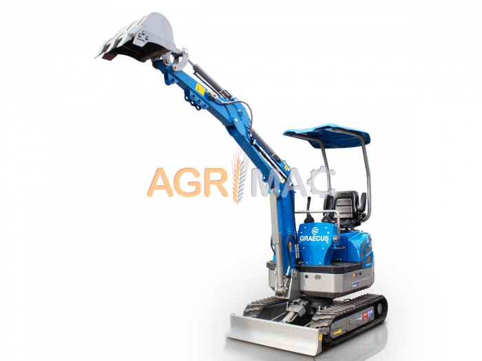 Miniexcavator EB15 16 CP Motor KUBOTA D902 Diesel, 3 cilindrii, sistem rotire hidraulic EATON [10]