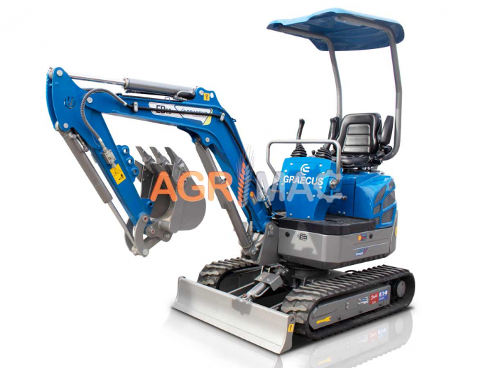 Miniexcavator EB15 16 CP Motor KUBOTA D902 Diesel, 3 cilindrii, sistem rotire hidraulic EATON [6]