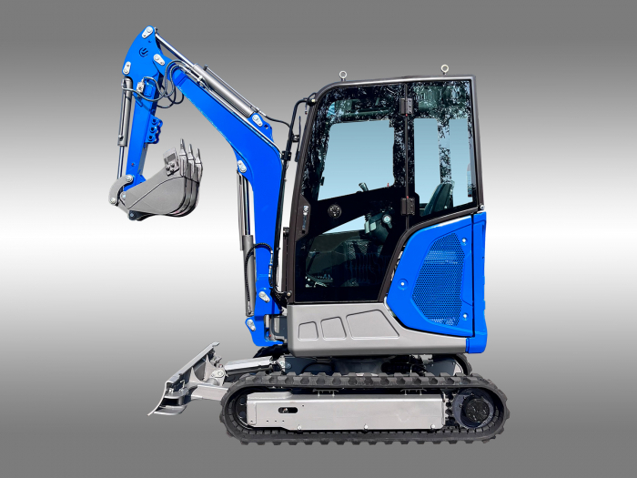Mini Excavator cu Șenile Rabatabile și Cabină Spațioasă, Motor Diesel KUBOTA D1105 19 CP [2]
