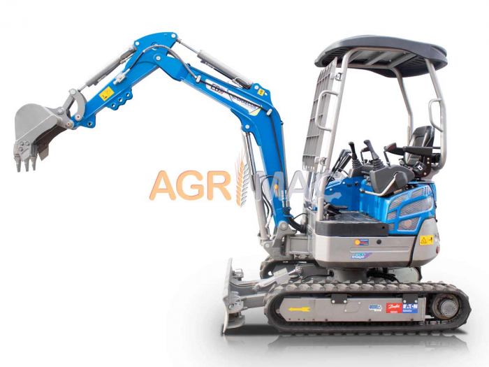 Mini Excavator cu Șenile Reglabile, 2 TONE, Motor Diesel KUBOTA D902 16 CP [7]