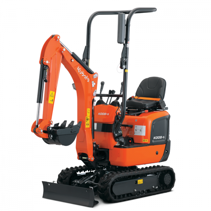 Miniexcavator Kubota K008-5, 1 Tonă, Motor Diesel 10 CP [2]