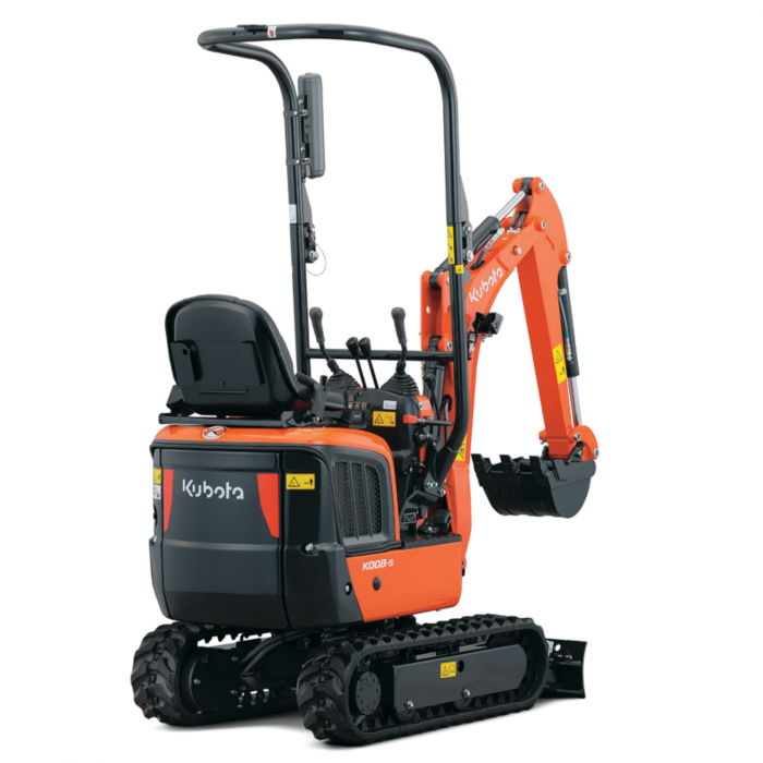 Miniexcavator Kubota K008-5, 1 Tonă, Motor Diesel 10 CP [3]