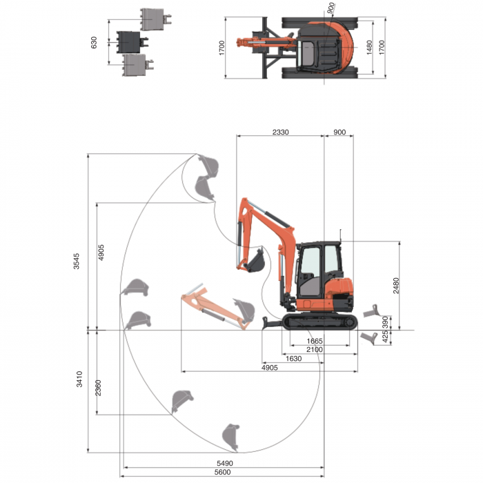 Miniexcavator Kubota U36-4 [6]