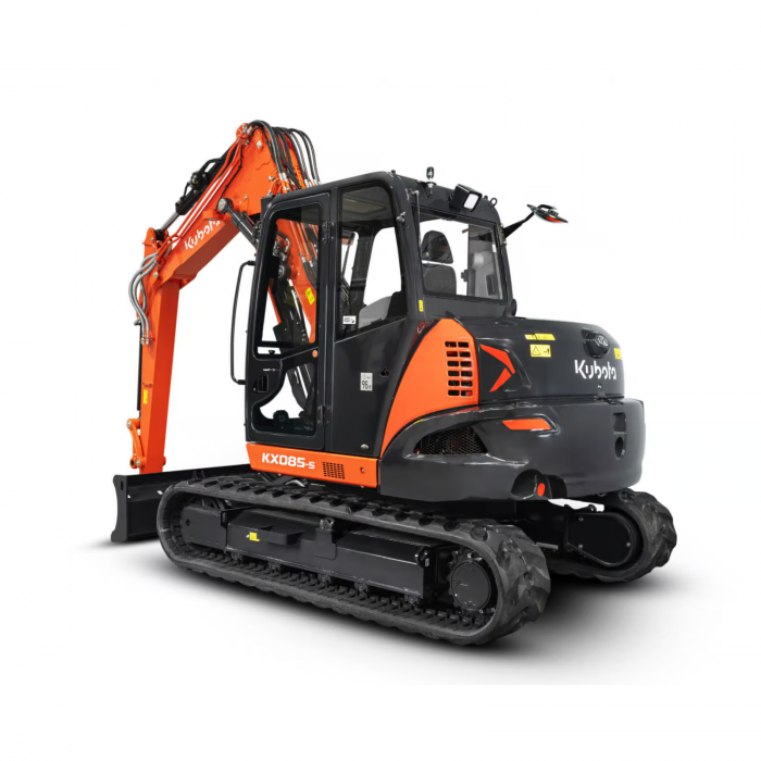 Miniexcavator Kubota KX085-5 2 Piece Boom – 63.2 CP, 9.1T, brat articulat, cabină spațioasă [2]