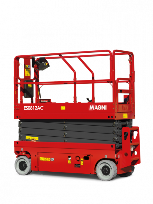 Nacelă electrică foarfecă Magni ES0812AC+ – 8 metri, 540 kg, indoor/outdoor, calitate italiană [1]