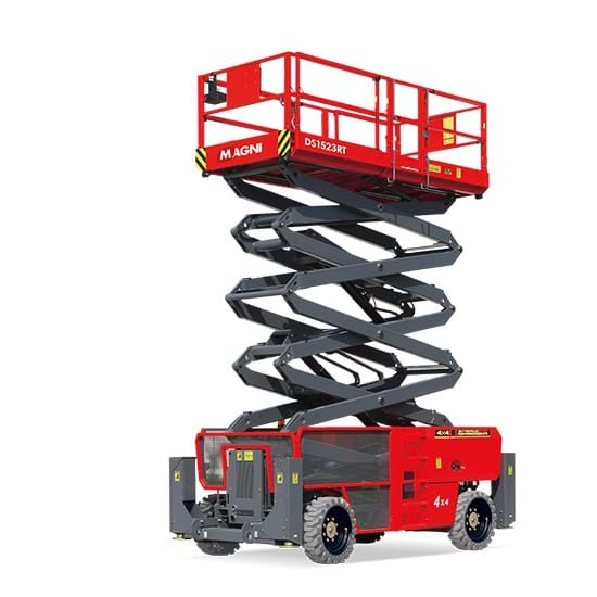 Nacelă foarfecă Magni DS1523RT – 15 metri, diesel, 680 kg, teren accidentat | Uneltisimo.ro [2]