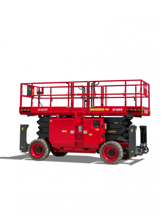 Nacelă foarfecă Magni DS1823RT – 18 metri, diesel, 680 kg, teren accidentat | Uneltisimo.ro [1]