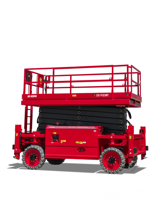 Nacelă foarfecă Magni DS1923RT – 19 metri, diesel, 680 kg, teren accidentat | Uneltisimo.ro [1]