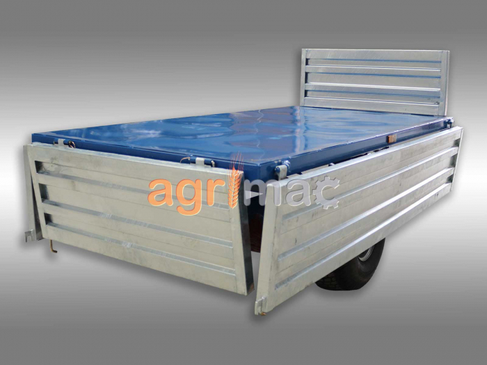 Remorcă agricolă MT1500-H – 1500 kg, basculare hidraulică, obloane galvanizate [11]