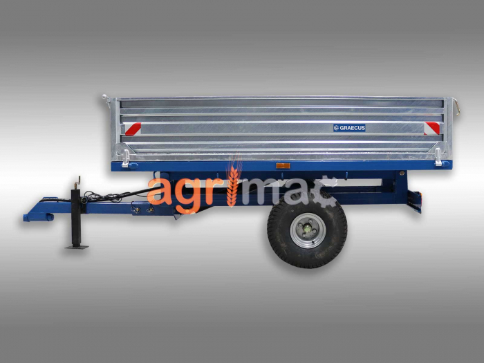 Remorcă agricolă MT1500-H – 1500 kg, basculare hidraulică, obloane galvanizate [2]