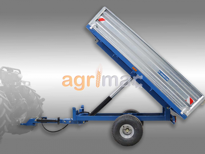 Remorcă agricolă MT1500-H – 1500 kg, basculare hidraulică, obloane galvanizate [7]
