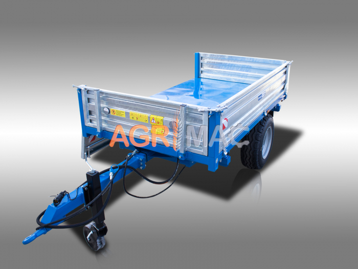 Remorcă agricolă MT3000-3H – 3000 kg, basculare hidraulică triplă, frâne ADR [12]