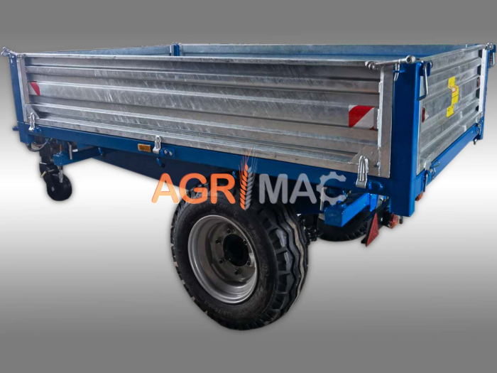 Remorcă agricolă MT4000-3H, 4000 kg, basculare hidraulică triplă [4]