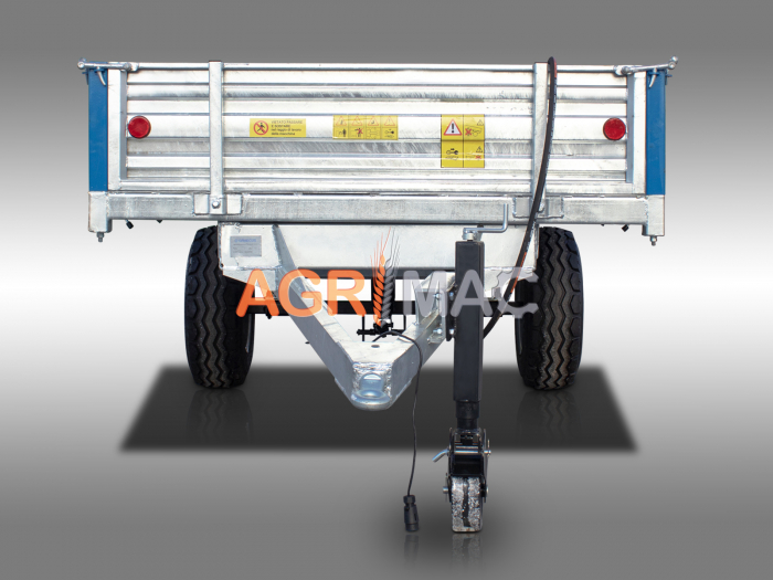 Remorcă agricolă MT5000-H – 5000 kg, basculare hidraulică, frâne ADR [6]