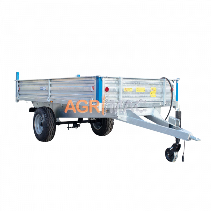 Remorcă agricolă MT5000-H – 5000 kg, basculare hidraulică, frâne ADR [1]
