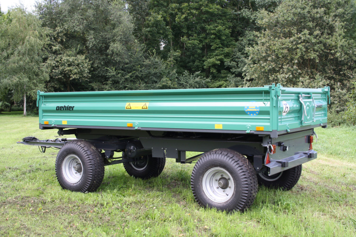 Remorcă Oehler ZDK 70 – 7T, 2 axe, basculare pe 3 părți, frânare pneumatică [8]