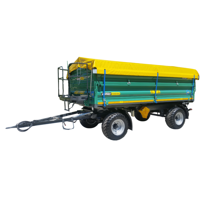 Remorcă Oehler ZDK 70 – 7T, 2 axe, basculare pe 3 părți, frânare pneumatică [2]