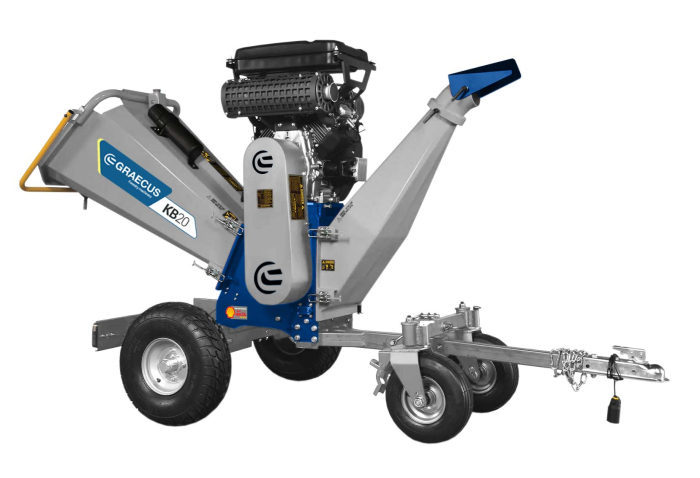 Tocător de crengi Graecus KB20, motor Loncin 25 CP, diametru 200 mm [2]