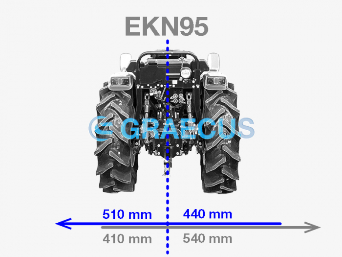 Tocător de Vegetație pentru Tractoare Mici Graecus EKN95 - 95 cm, Conectare Cardan Tractor [16]