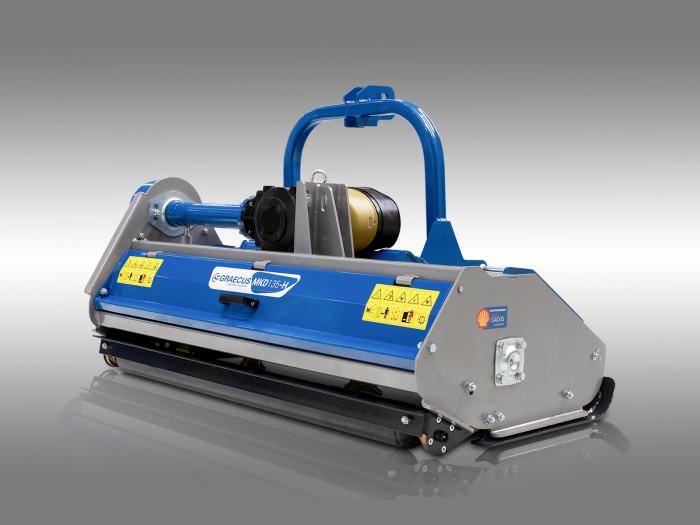 Tocator de vegetatie pentru tractor, 165 cm, conectare cardan PTO, deplasare laterala hidraulica, Graecus MKD165-H [6]