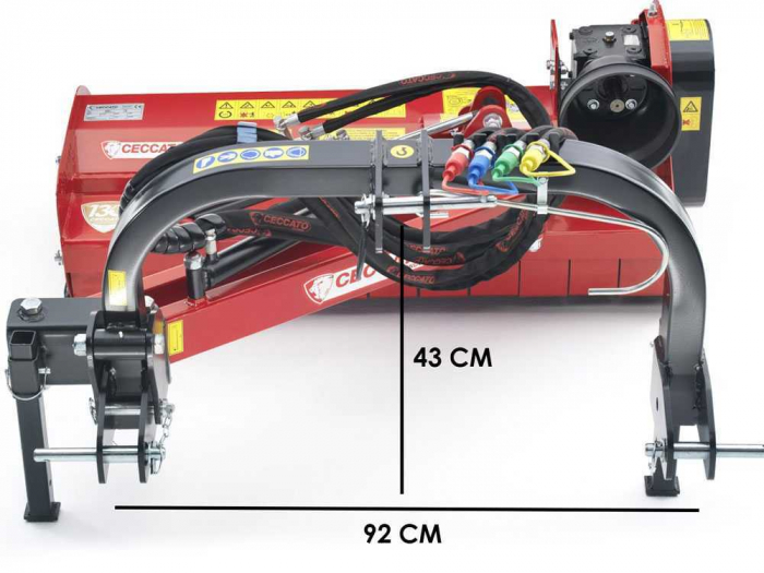 Tocator de vegetatie, necesar priza tractor PTO, lungime de lucru 140 cm, Ceccato Olindo G2T1400F [4]