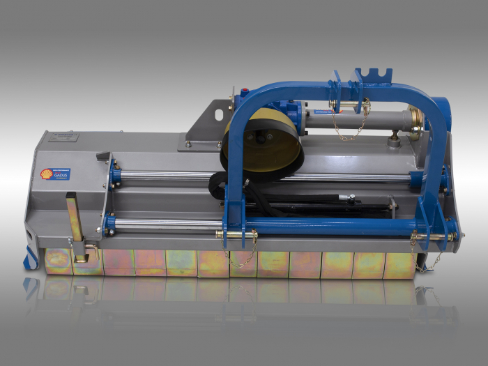 Tocator de vegetatie pentru tractor, 115 cm, conectare cardan PTO, deplasare laterala hidraulica, Graecus MKP115 [10]