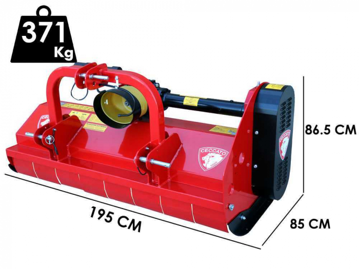 Tocator Vegetație Tractor Ceccato Olindo T1800F, 180 cm [2]