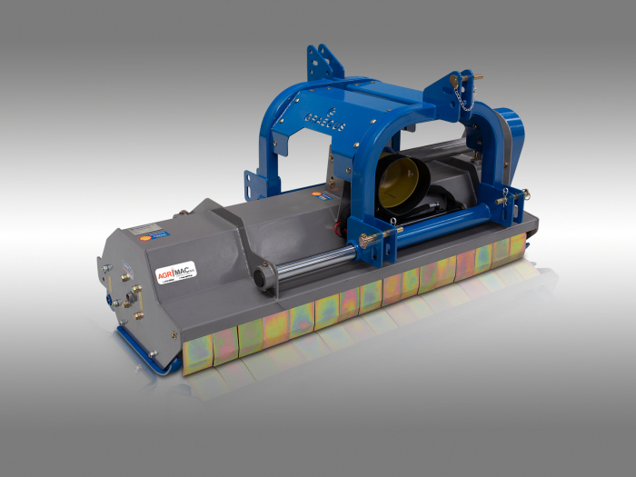 Tocator de vegetatie pentru tractor reversibil, 200 cm, conectare cardan PTO, deplasare laterala hidraulica, Graecus 2HΒΚ200 [4]