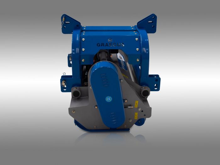 Tocator de vegetatie pentru tractor reversibil, 200 cm, conectare cardan PTO, deplasare laterala hidraulica, Graecus 2HΒΚ200 [13]