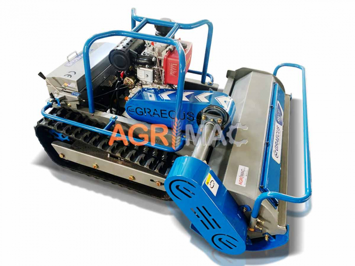 Tocător Vegetație 120 cm – Motor KOOP 15 CP, Telecomandă 150 m, Cuțite Y, Senilat [2]