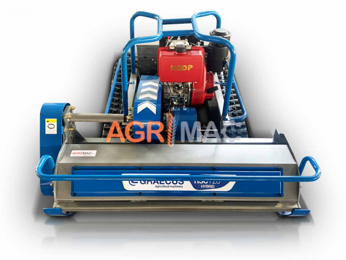 Tocător Vegetație 120 cm – Motor KOOP 15 CP, Telecomandă 150 m, Cuțite Y, Senilat [5]