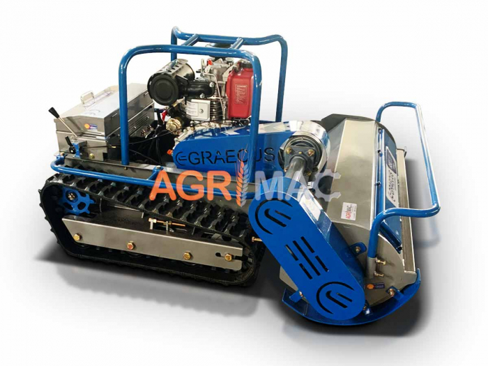 Tocător Vegetație 120 cm – Motor KOOP 15 CP, Telecomandă 150 m, Cuțite Y, Senilat [4]