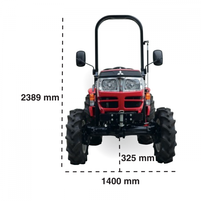 Mitsubishi MTU26RH – Tractor Hidrostatic Diesel 24.7 CP, PTO Spate 540 rpm, Ridicare 1200 kg [2]