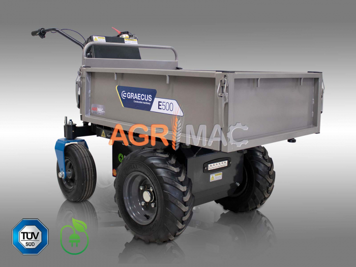 Transportor dumper Graecus  E500, motor electric 1000W, 48V, 500kg [2]