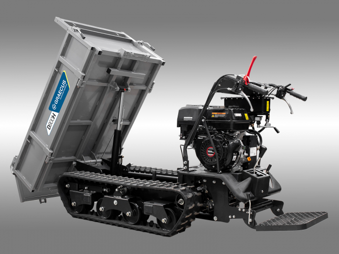 Transportor dumper senilat, 13 CP, 800kg, basculare mecanica, Graecus D800 [7]
