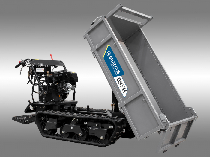 Transportor dumper senilat, 13 CP, 800kg, basculare mecanica, Graecus D800 [9]