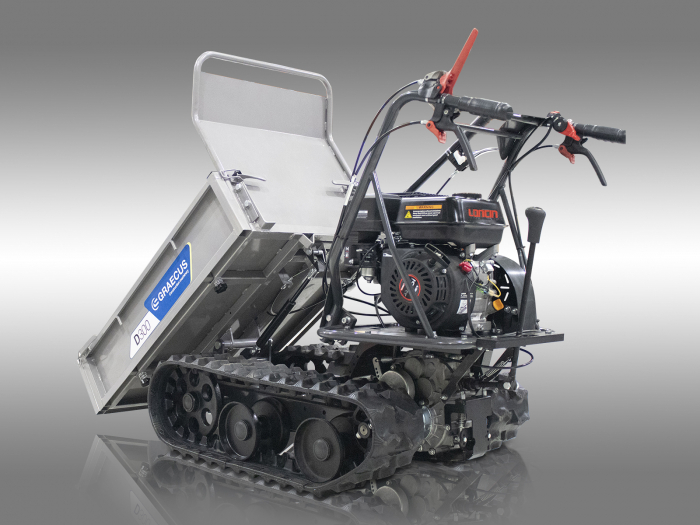 Transportor dumper senilat, 6.5 CP, 300kg, basculare mecanica, Graecus D300 [7]